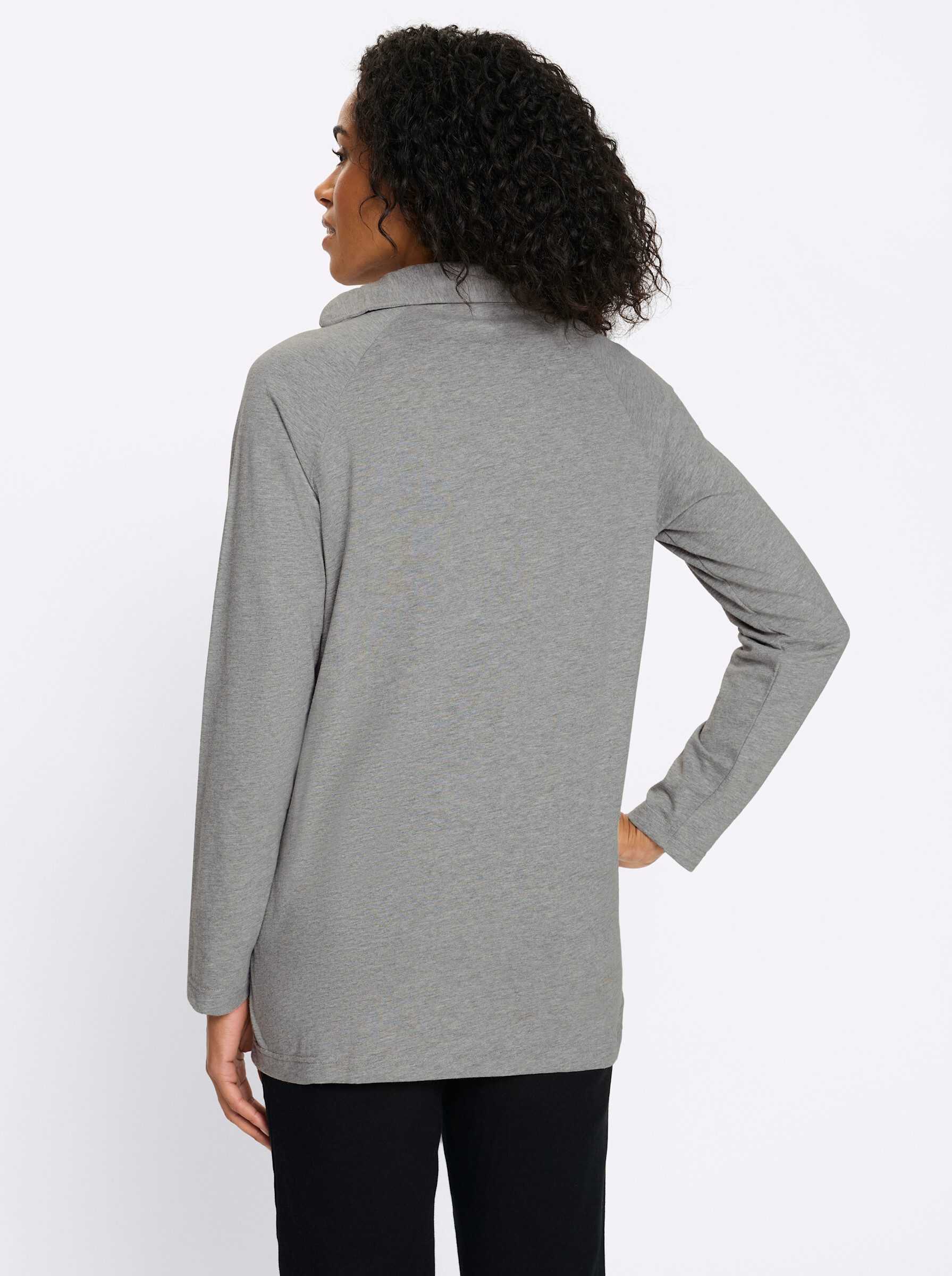Sieh an! T-Shirt Longshirt Langarm