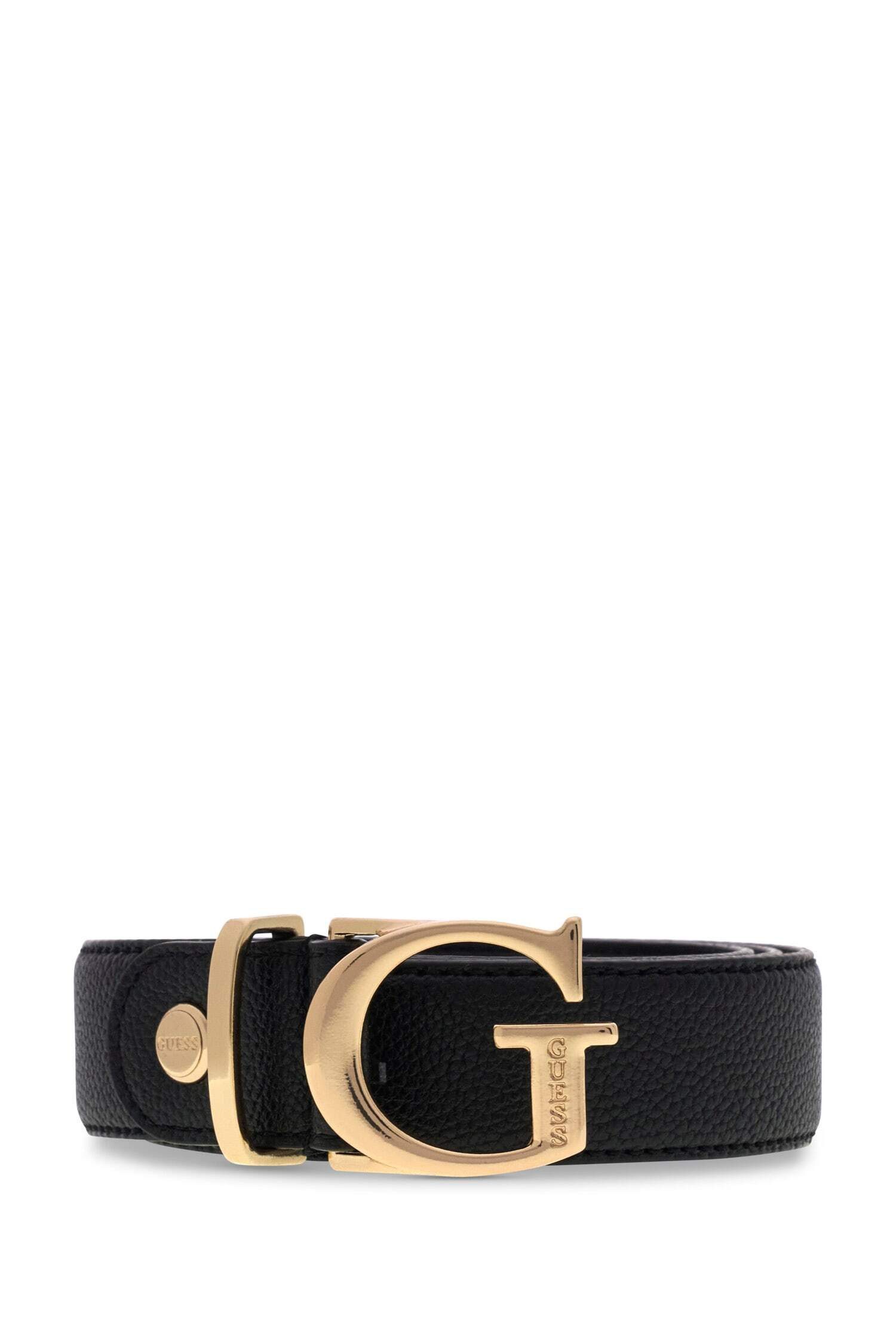Guess Synthetikgürtel DEVON ADJ & NT REVH30 mit Monogramm-Schließe