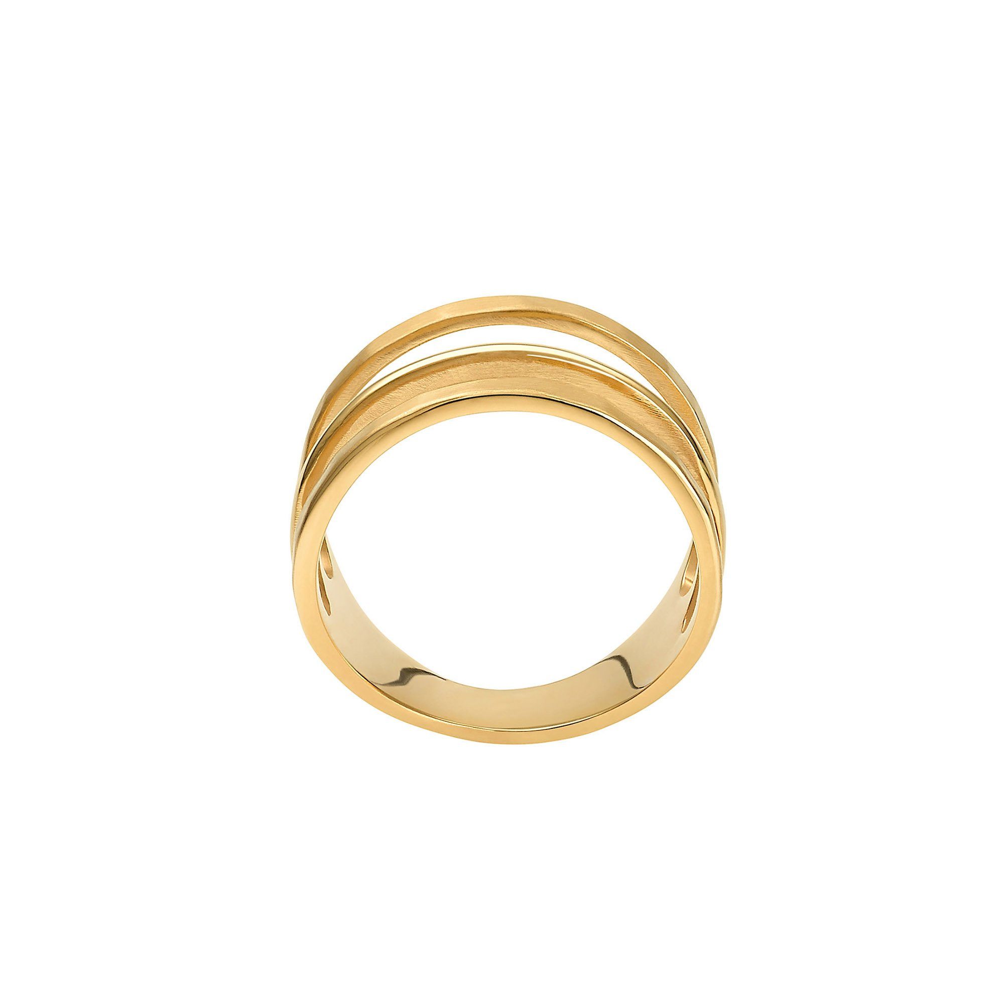 goldfarben Fingerring Unda inkl. 1-tlg., Heideman Stapelring (Ring, Geschenkverpackung),