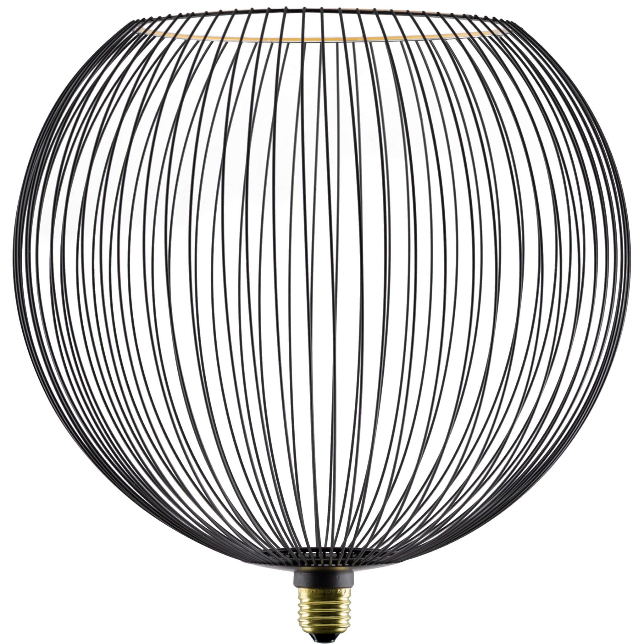 SEGULA LED-Filament LED Floating Filo, E27, 1 St., Extra-Warmweiß, LED Floating Filo Globe 300 black  E27, 6W, 2200K, 450lm