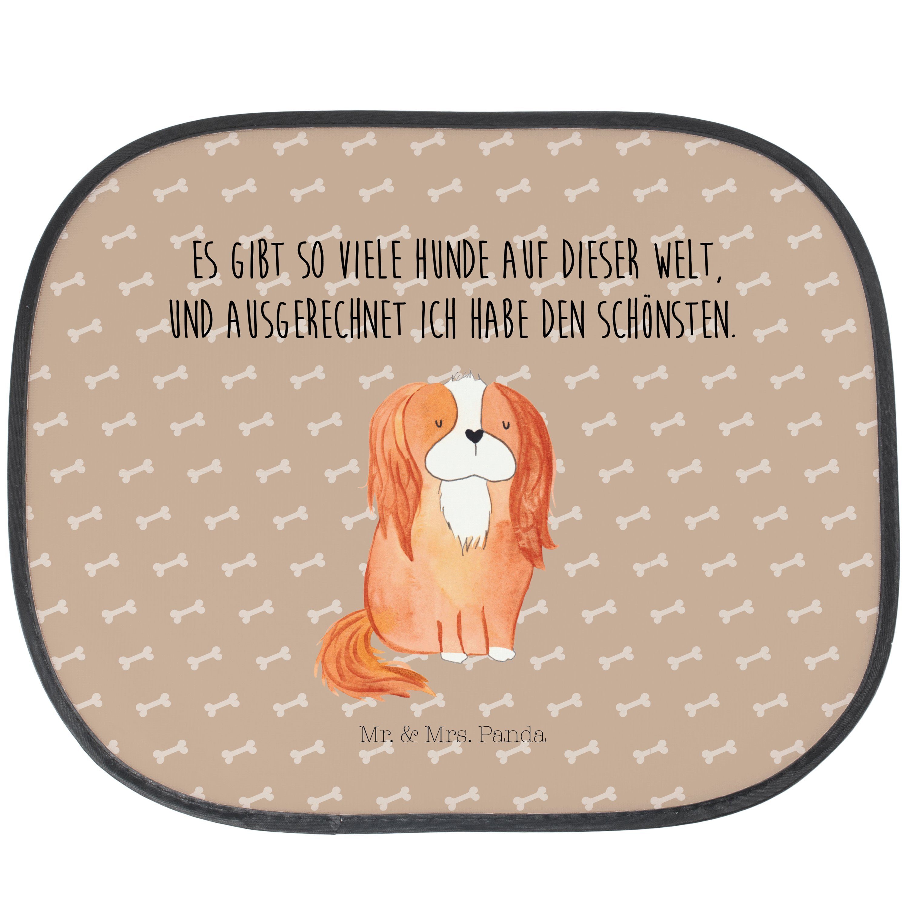 Sonnenschutz Cavalier King Charles Spaniel - Hundeglück - Geschenk, Hundemama, Hau, Mr. & Mrs. Panda, Seidenmatt