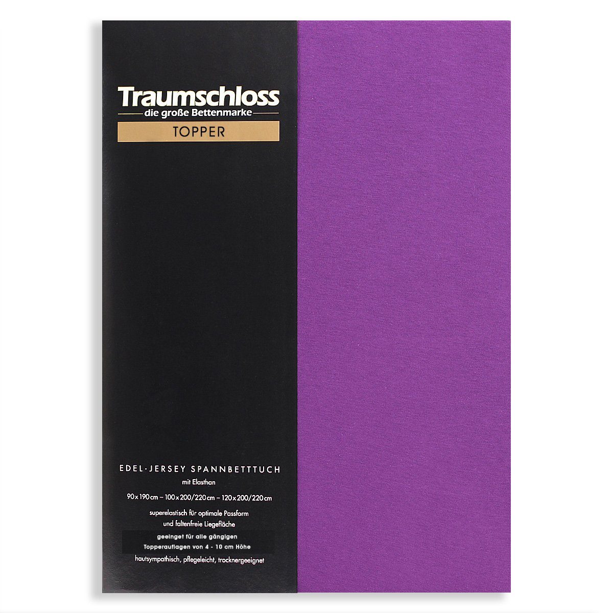 Traumschloss Spannbettlaken Topper, Jersey, Gummizug: rundum, (1 Stück), 16 günstig online kaufen