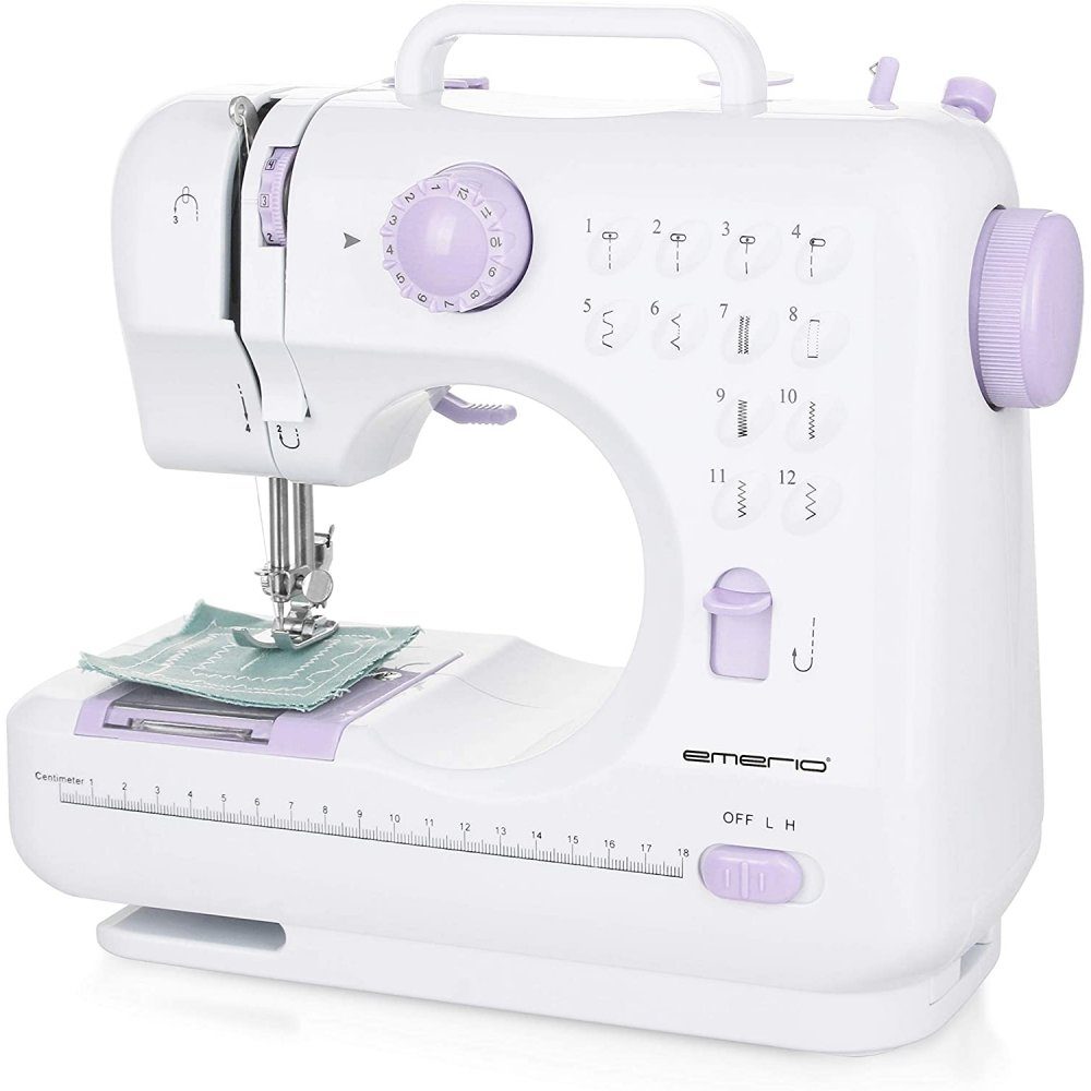 Emerio Freiarm-Nähmaschine SEW-121820 – Nähmaschine – weiß/rosa