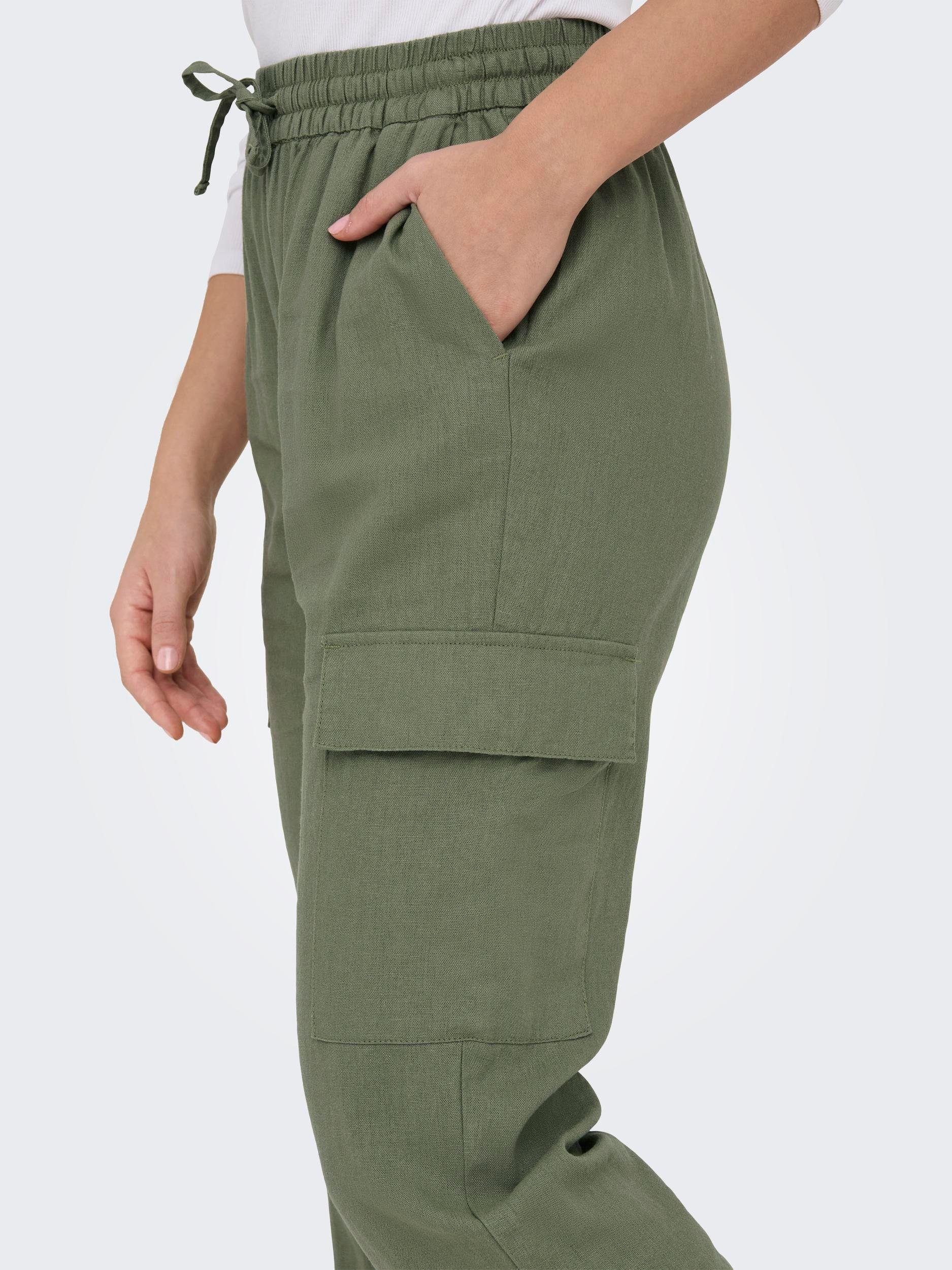 ONLY Cargohose "ONLCARO MW LIN PULL-UP CARGO PNT NOOS" günstig online kaufen