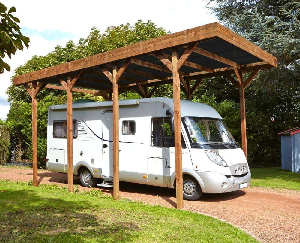 Thumbnail - Alpholz Einzelcarport Camping-Car, BxT: 404x802 cm