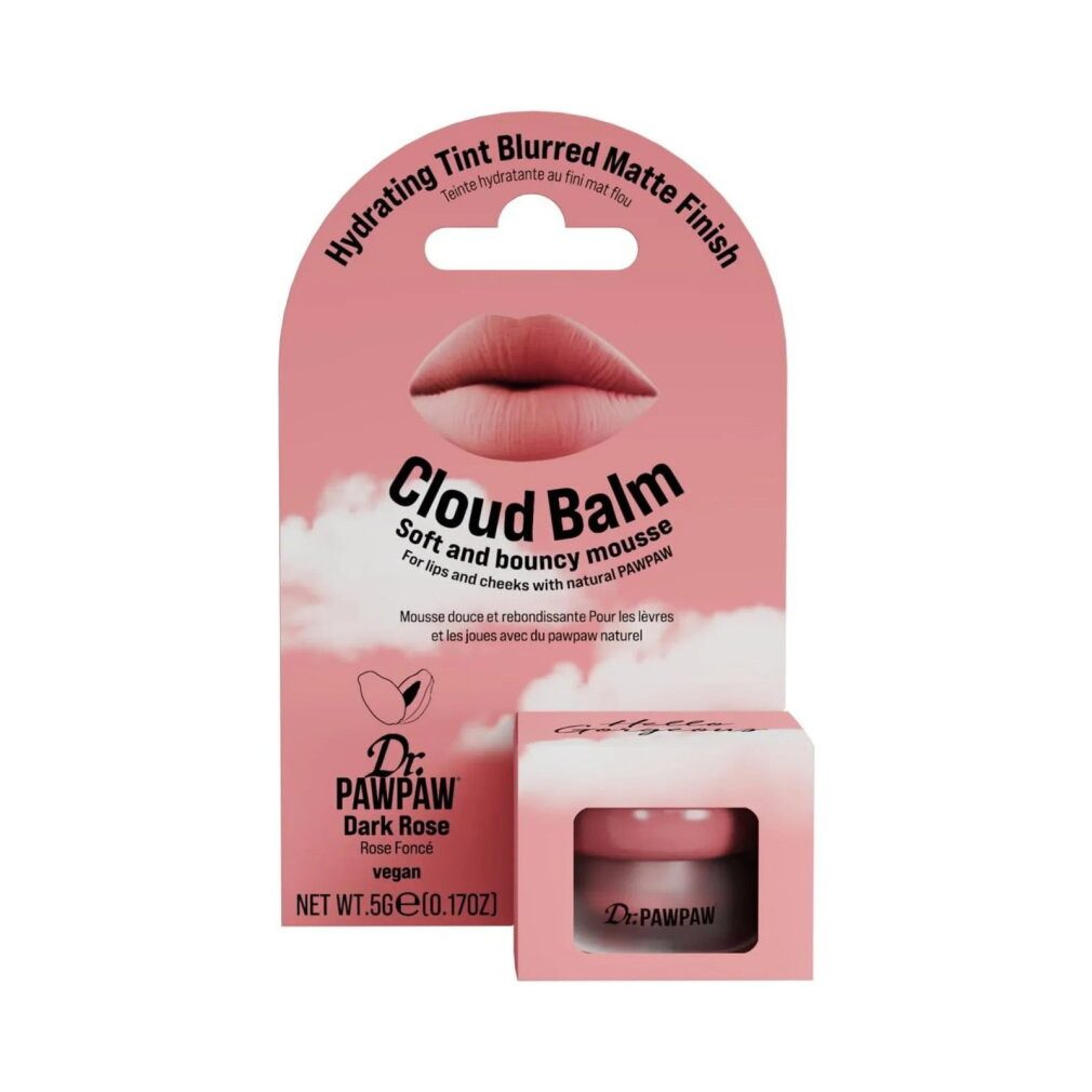 Dr. Pawpaw Rouge, Cloud Balm, matt & glättend, Cremerouge, Dark Rose