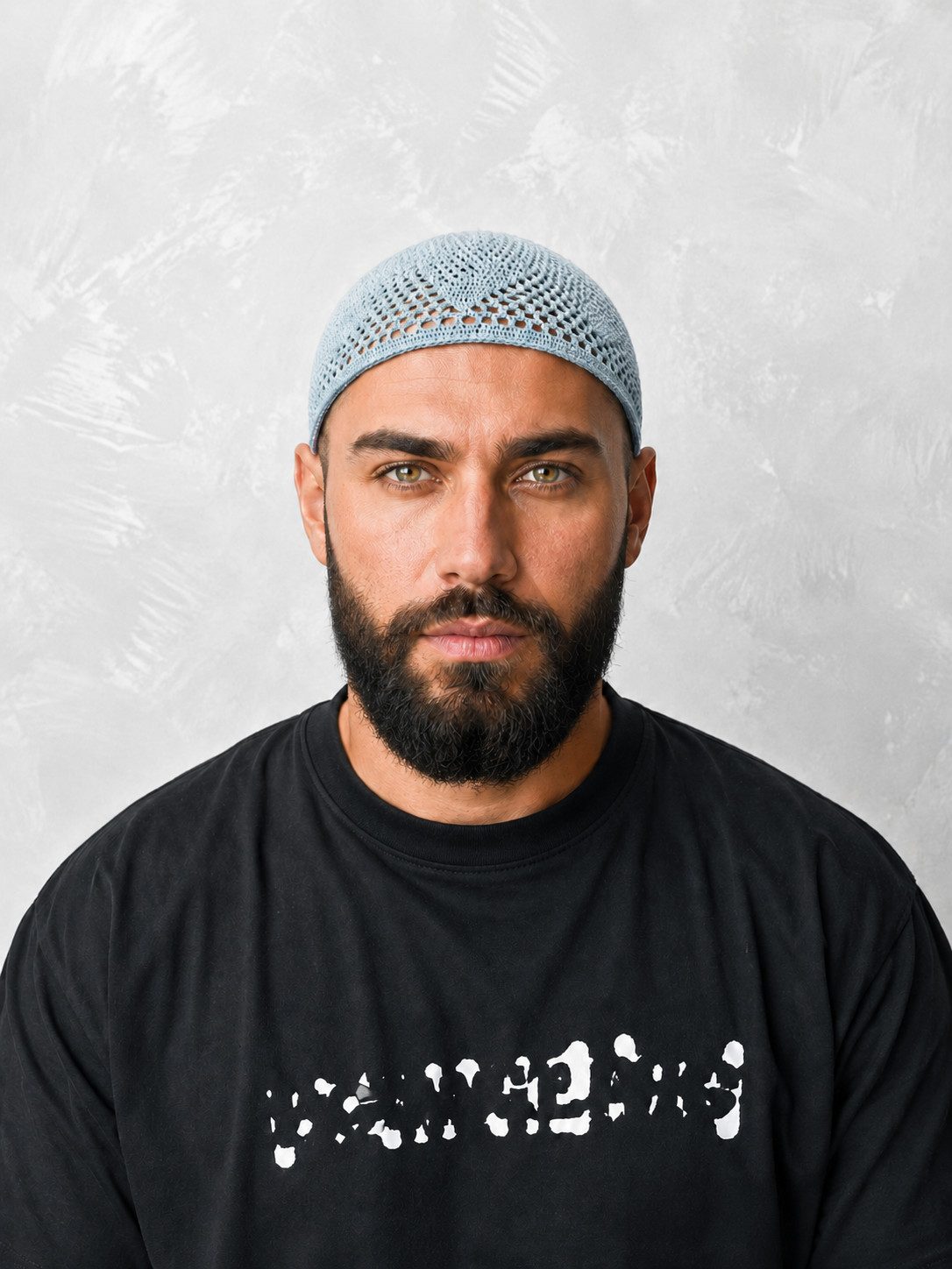 Aymasal Strickmütze Gebetsmütze Beyzade für Herren, elastisch Passt sich der Kopfform an; Gummizug am unteren Ende; leichtes Gewicht
