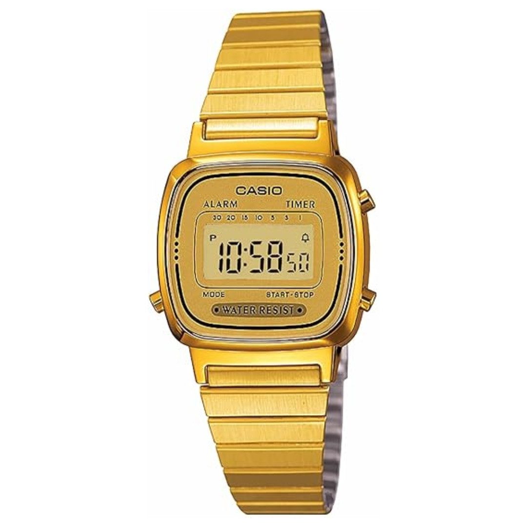 CASIO Digitaluhr Casio Armbanduhr Damen LA670WGA9D
