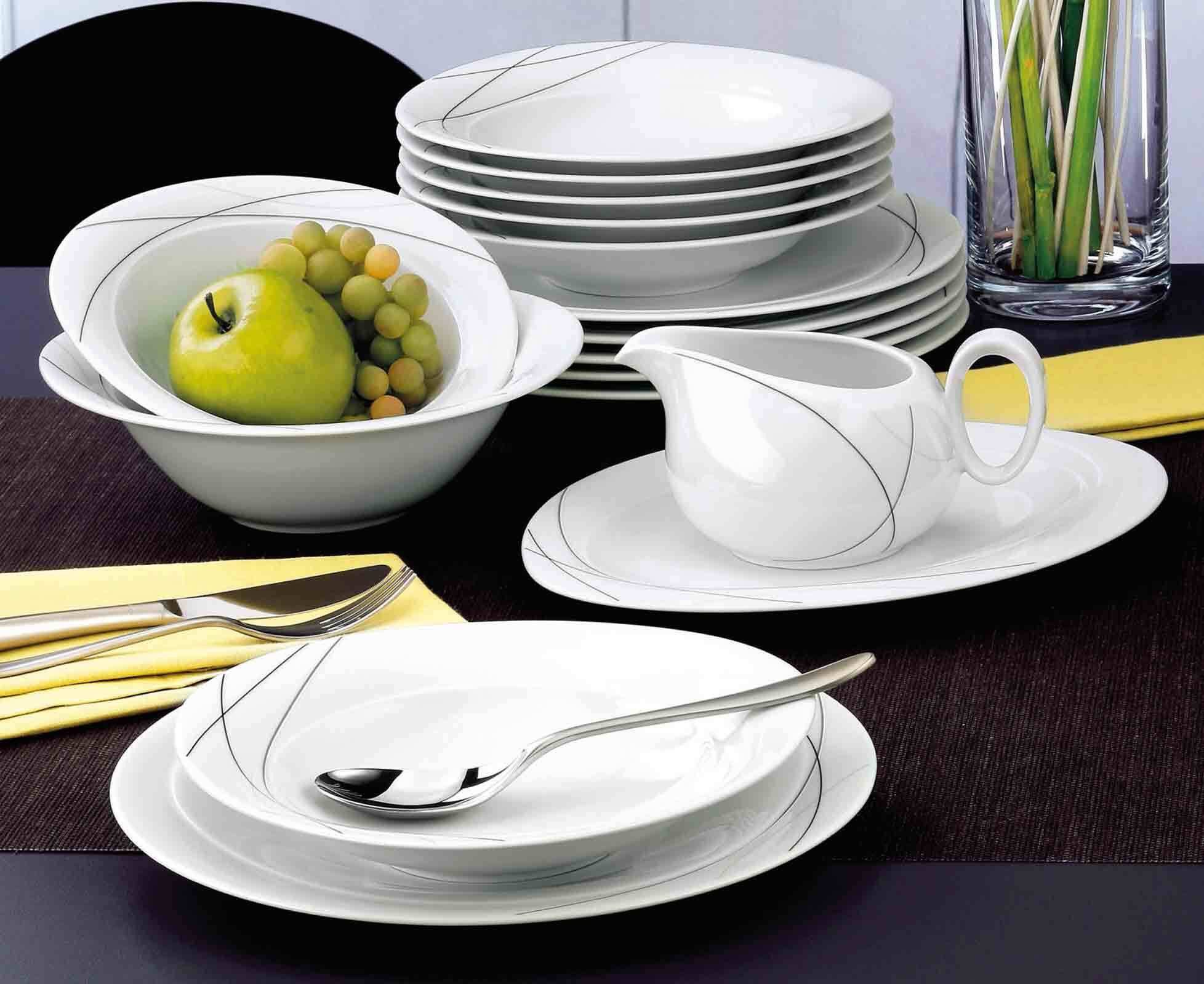 Seltmann Weiden Sauciere Trio Highline Sauciere 0,6 l, Porzellan, (1x Sauciere, 1-tlg)