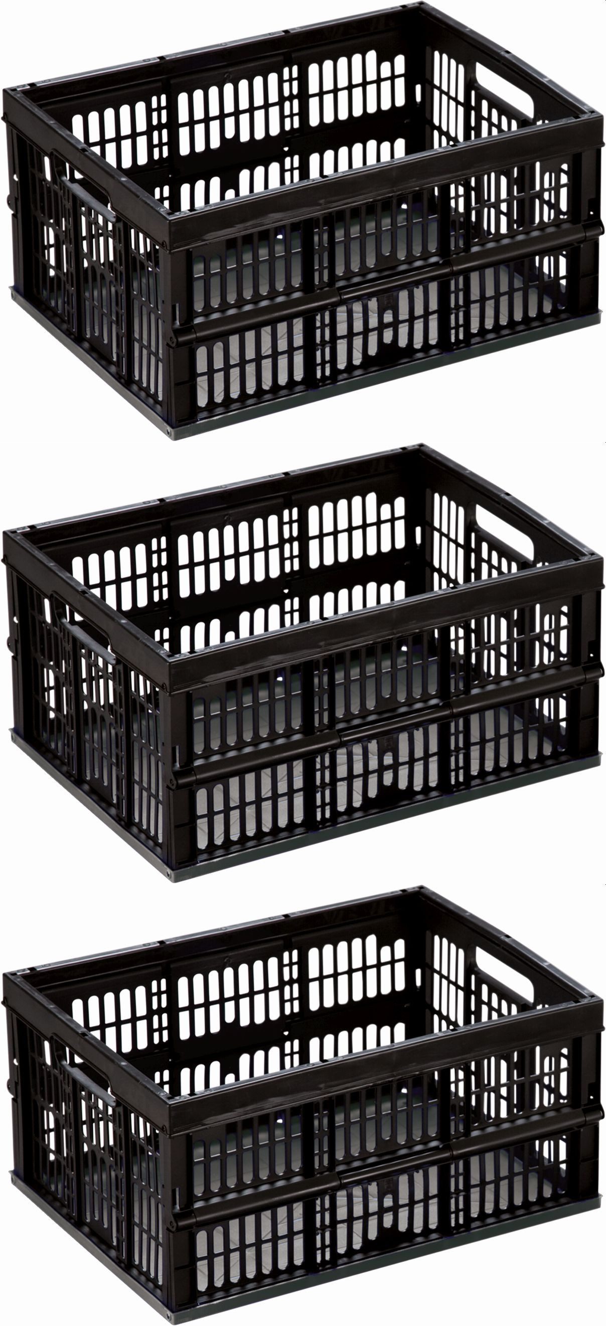 Faltbox 3 er set 32 Liter Klappbox Klappkorb Box klappbar faltbar Einkaufskorb