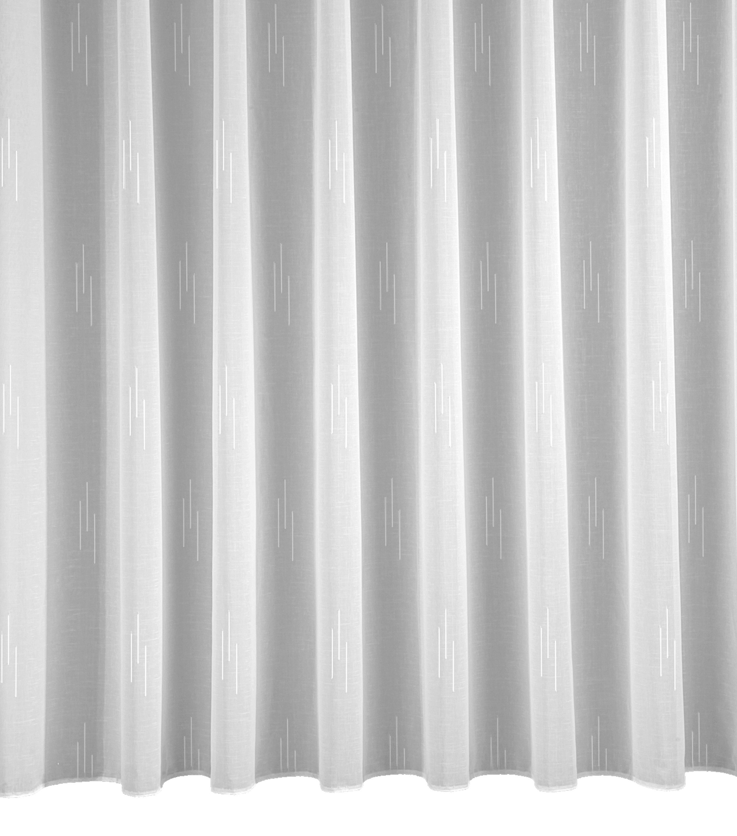 HOMING Gardine Emma (1 St), verdeckte Schlaufen, halbtransparent, Fertigschal