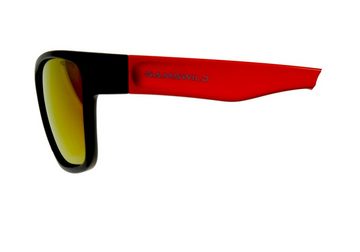 Gamswild Sonnenbrille UV400 GAMSKIDS Jugendbrille 8-18 Jahre Kinderbrille halbtransparenter Rahmen&polarisiert kids Unisex Modell WJ2118 in rot, grün, blau