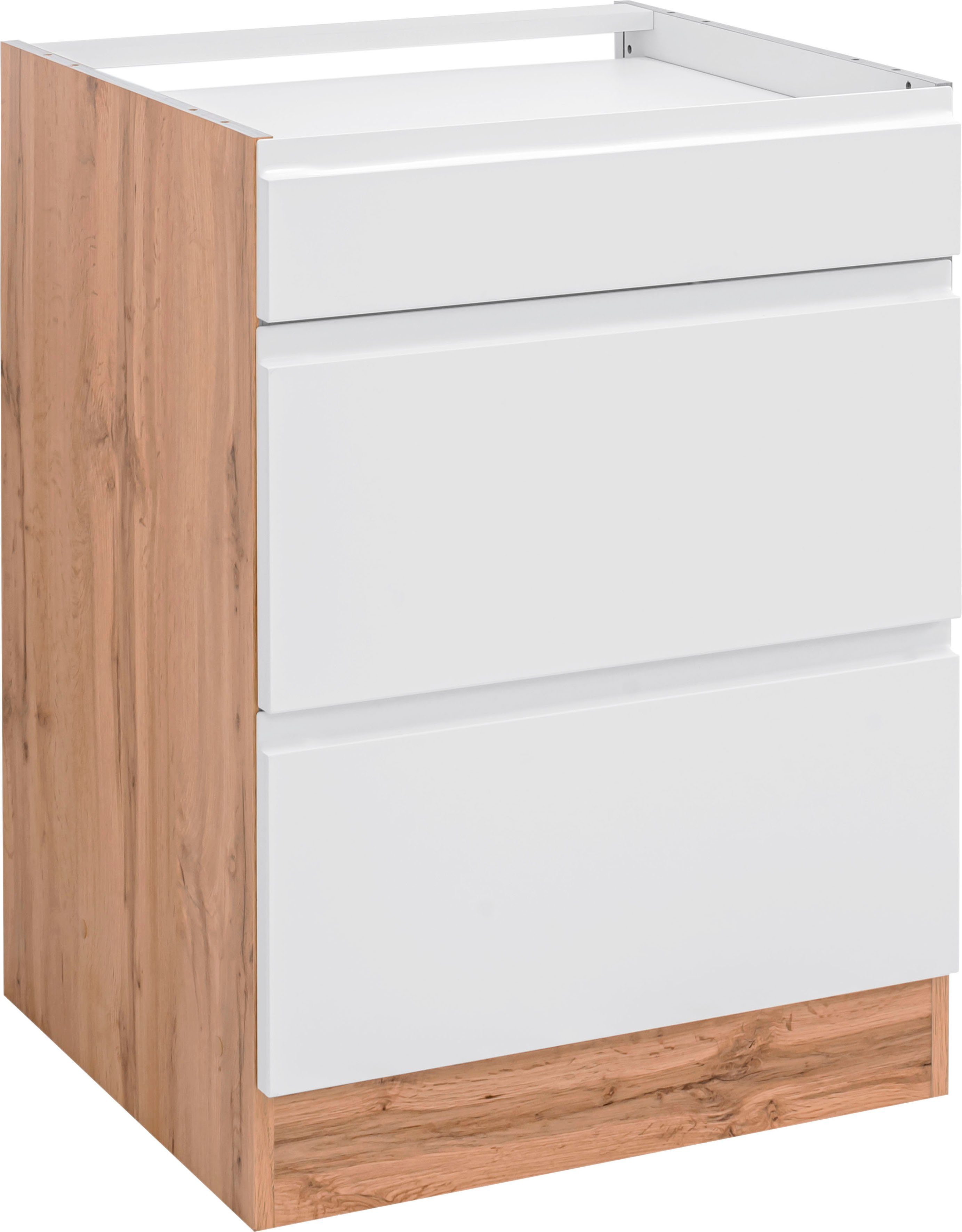 KOCHSTATION Umbauschrank KS-Bruneck Kochfeldumbauschrank >>Bruneck<< 60 cm breit, hochwertige MDF-Fronten. Reduzierter Preis € 415,99. Unverbindliche Preisempfehlung € 549,00