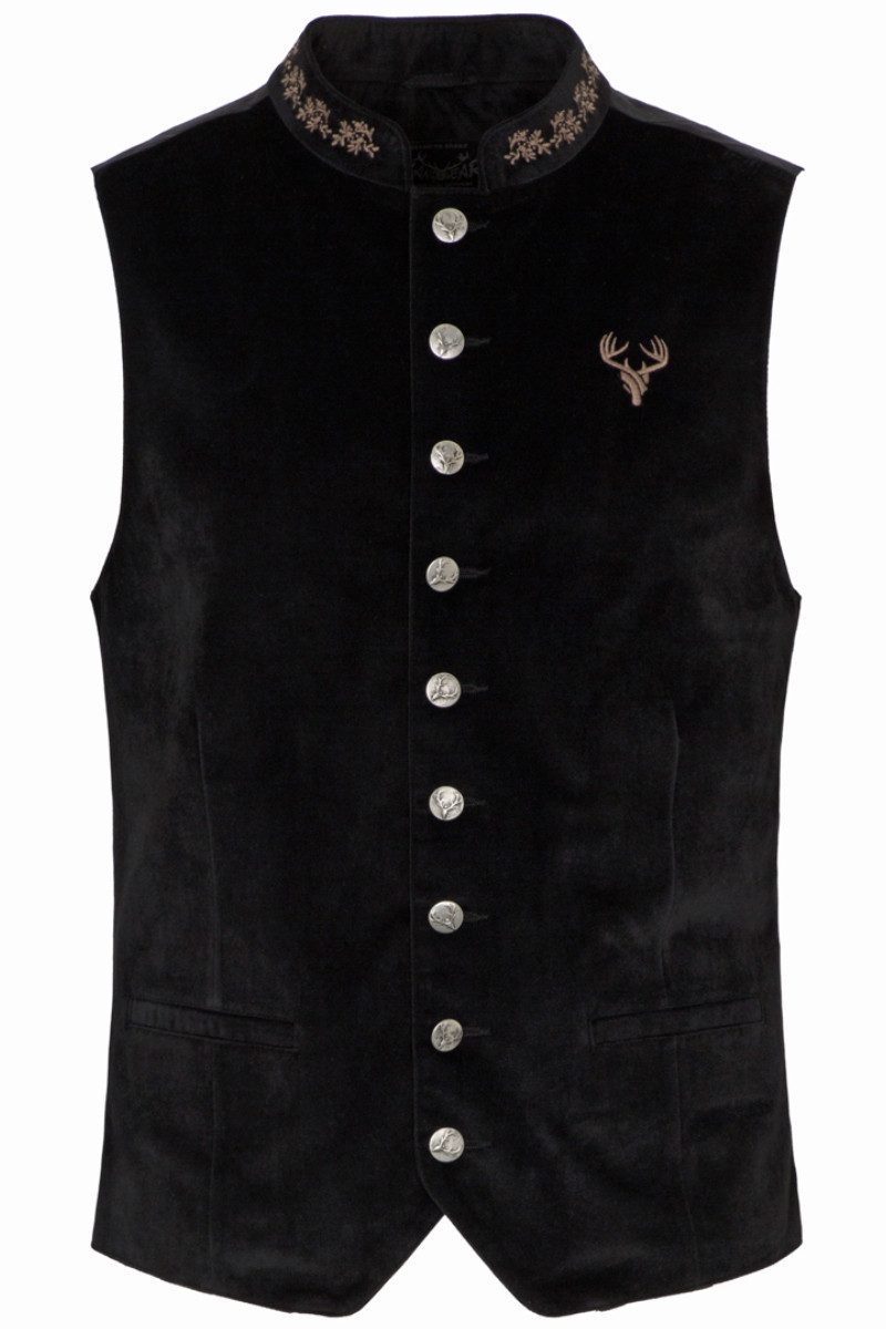 Hangowear Trachtenweste Trachtenweste - DRAGO - schwarz günstig online kaufen