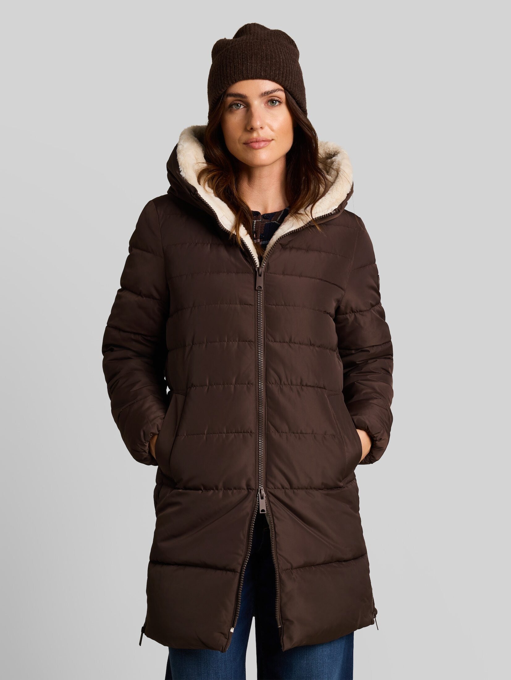 TOM TAILOR Steppmantel Jacken Puffer-Mantel aus wasserabweisendem Material