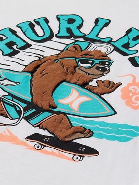 Hurley Print-Shirt Hrlb Surfing Bear Tee Surf-Bär Motiv