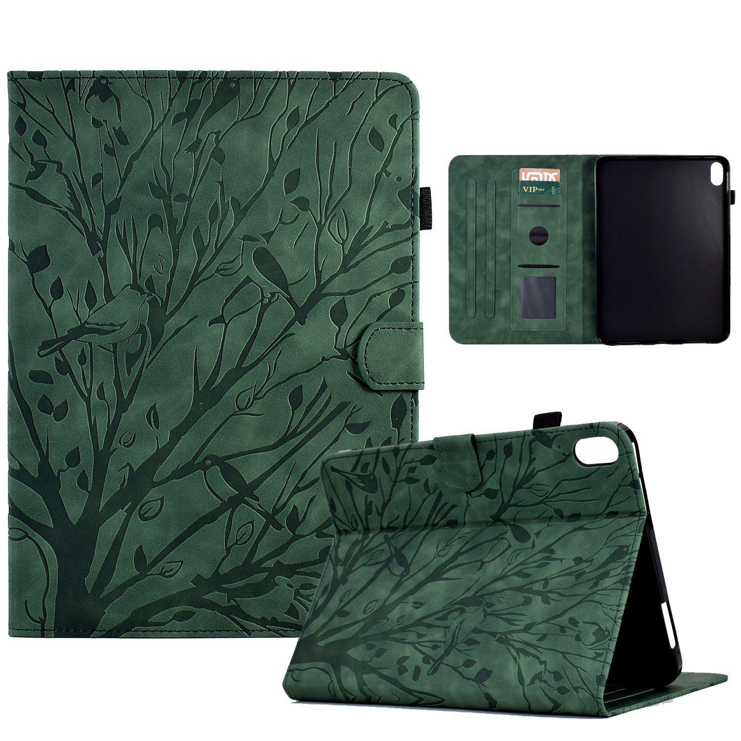 trends for living Tablet-Hülle Leder Baum Smart Cover Für Apple iPad Modelle Etui Hülle Case Tasche
