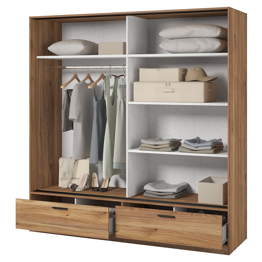 Lomadox Schwebetürenschrank BIRMINGHAM-83 180 cm breit, günstig online kaufen