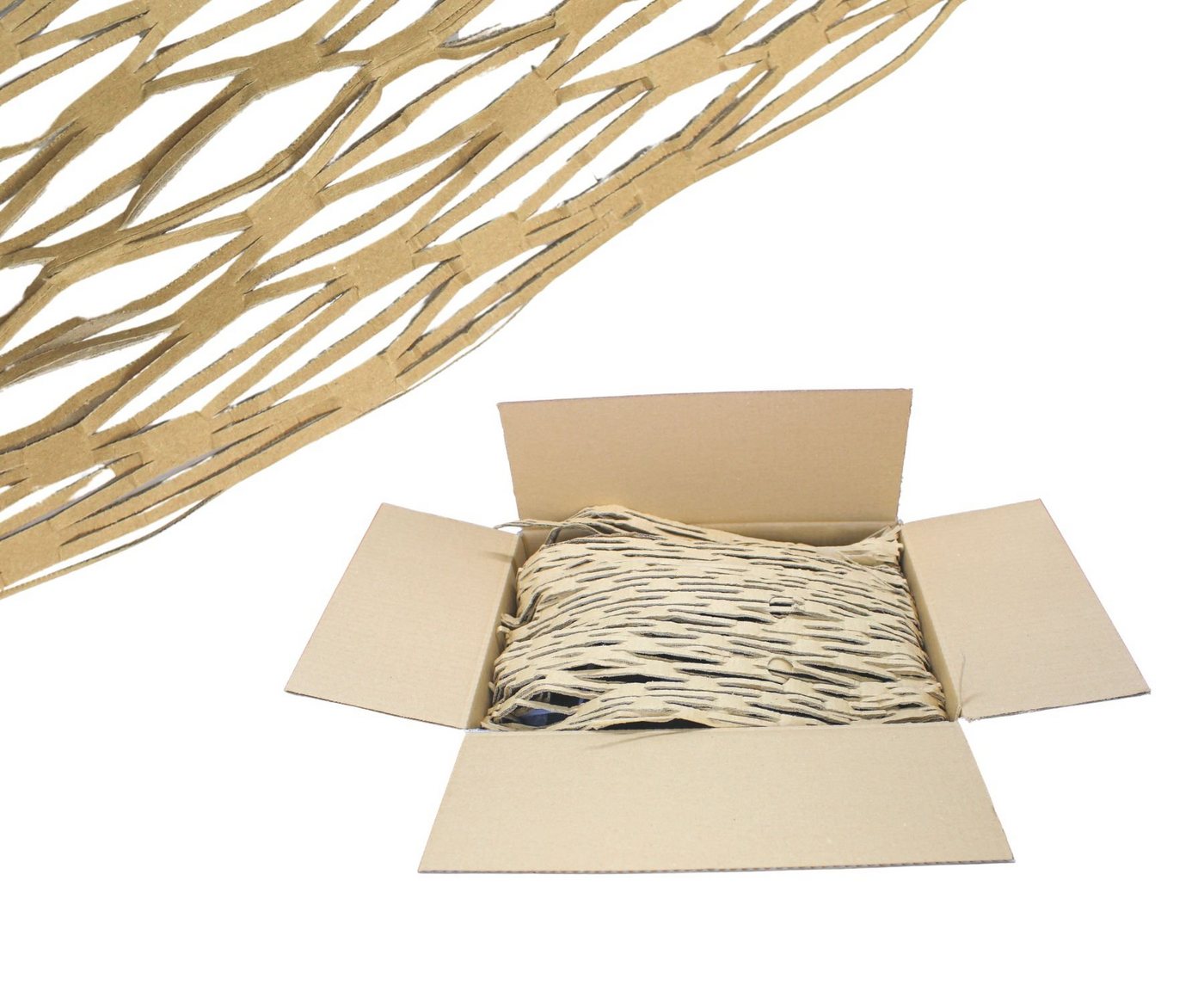Thumbnail - dimapax Packpapier Geschredderte Wellpappe 125 Liter Packpolster Polsterpappe 125l