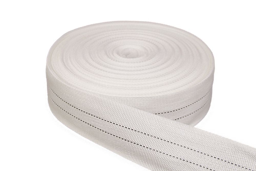 Heiro Nachfüllpack Polster Gurte Polyester Unelastisch Weiß / 2 Streifen Meterware