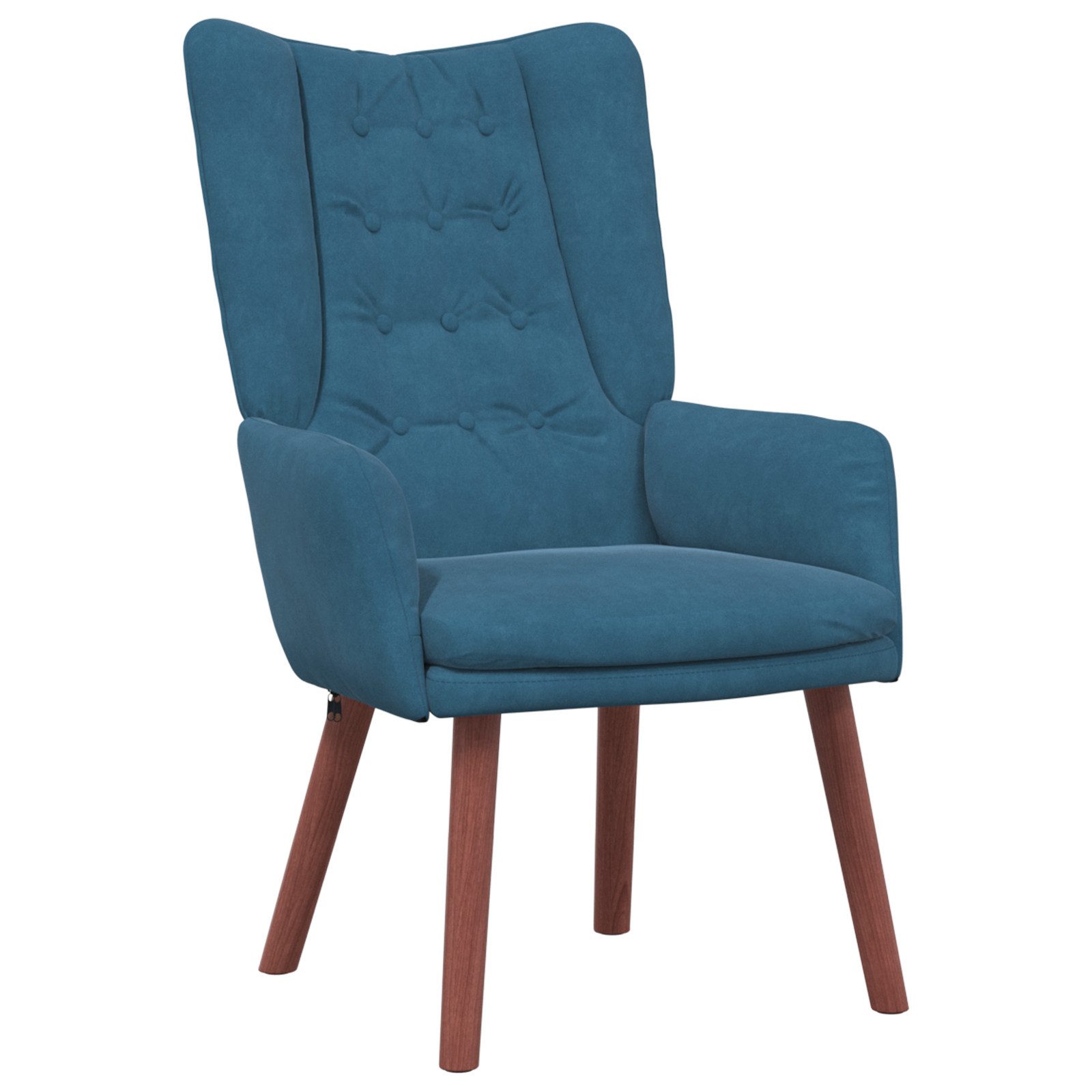 vidaXL Sessel Entspannungssessel Blau Samt (1-St) günstig online kaufen