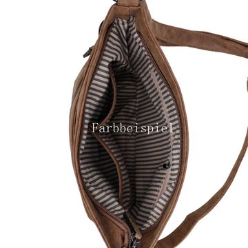 MIRROSI Umhängetasche Damen Crossbody Bag, 32x23x11cm Mittelgroß (verstellbaren Schulterriemen), Mittelgroße Tasche, Schultertasche für jeden Anlass