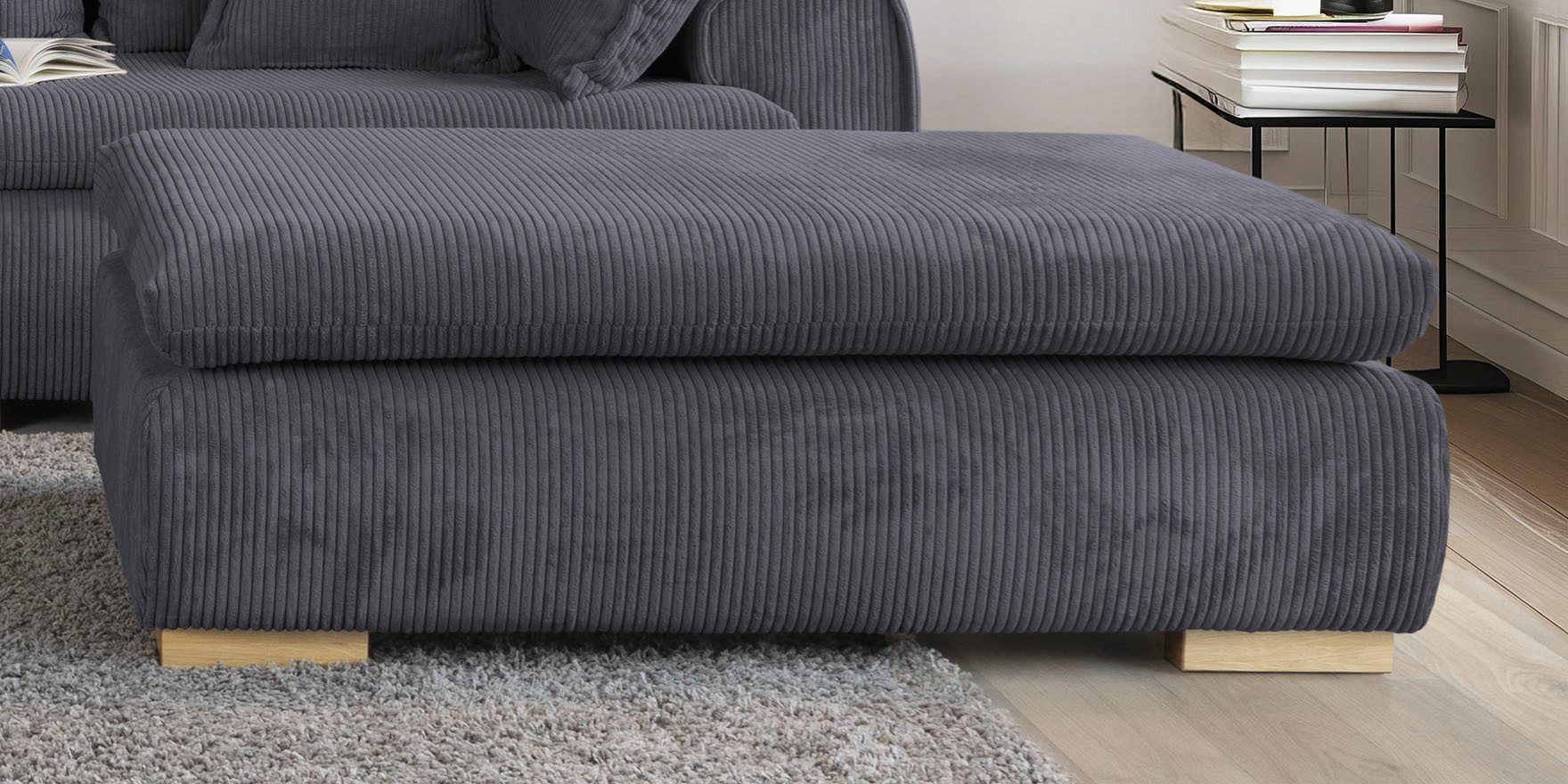 Home affaire Polsterhocker "Katja, B: 118 cm", individuell zu kombinieren günstig online kaufen