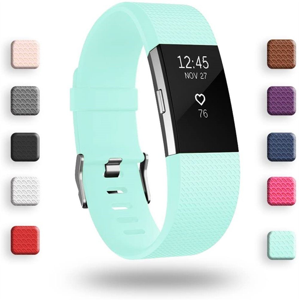 ELEKIN Smartwatch-Armband Ersatzbänder, kompatibel mit Fitbit Charge 2, Classic & Special grün