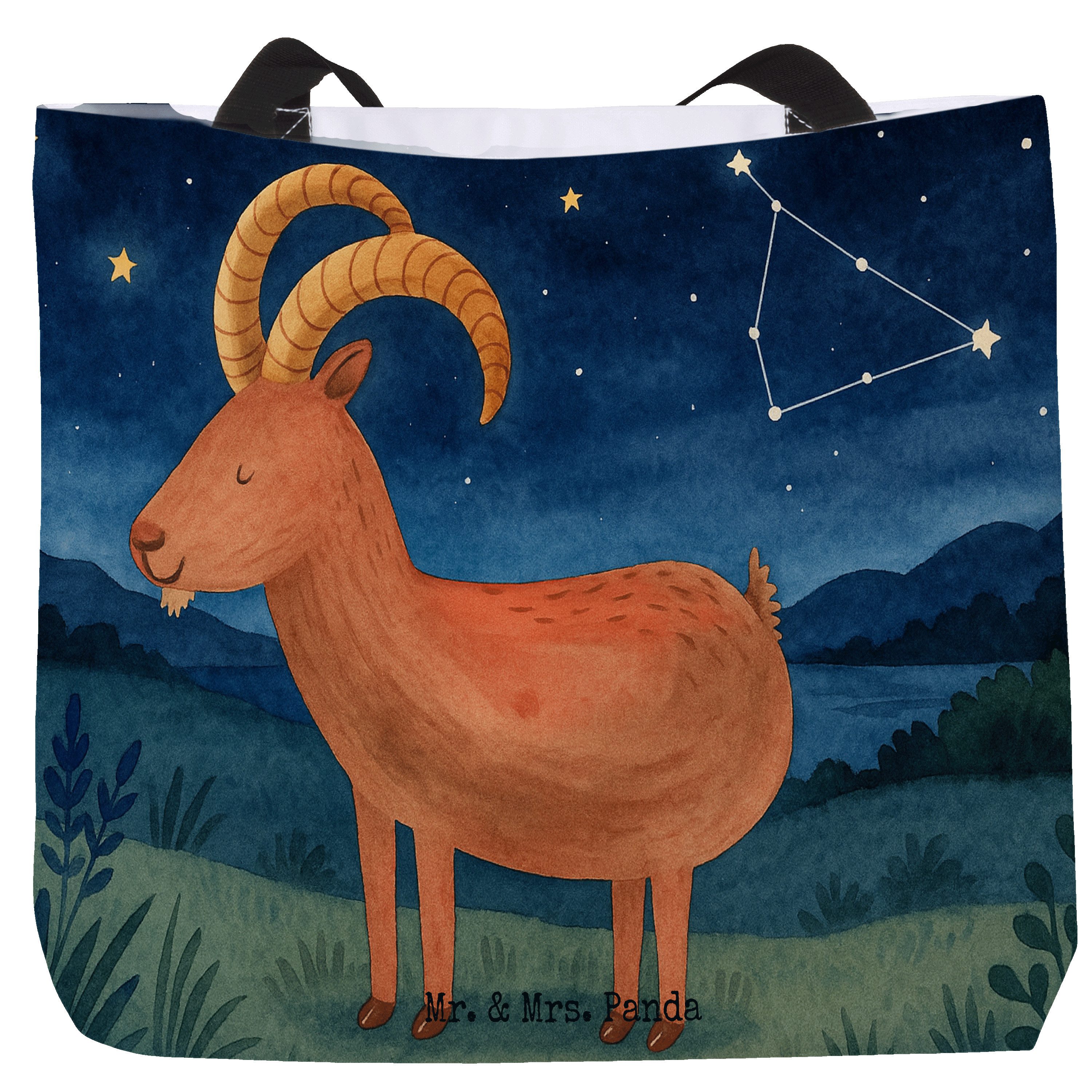 Shopper Sternzeichen Steinbock Design, Reisetasche, Weiß, Reisetasche, Laptop