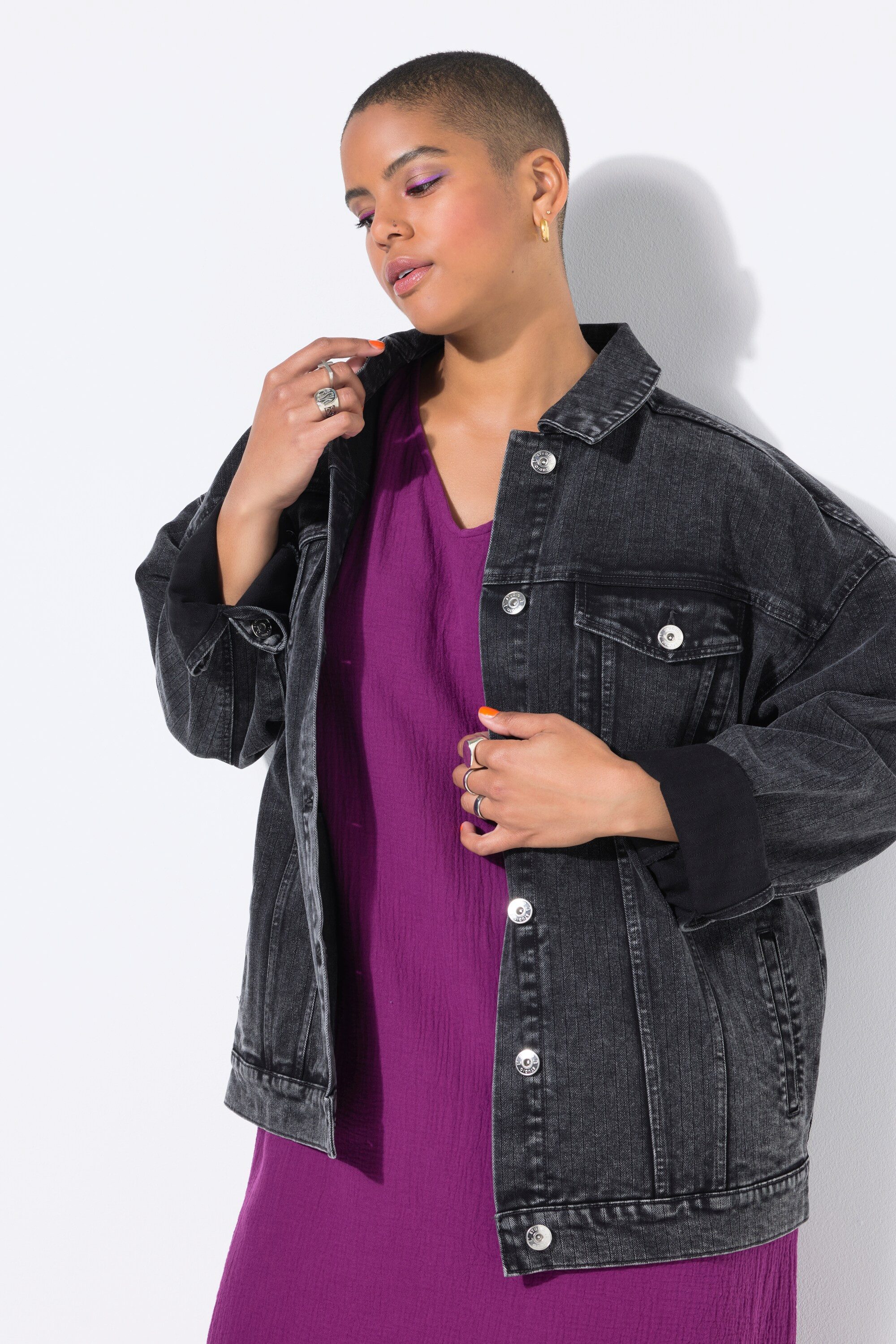Studio Untold Jeansjacke Jeansjacke Oversize Shape günstig online kaufen