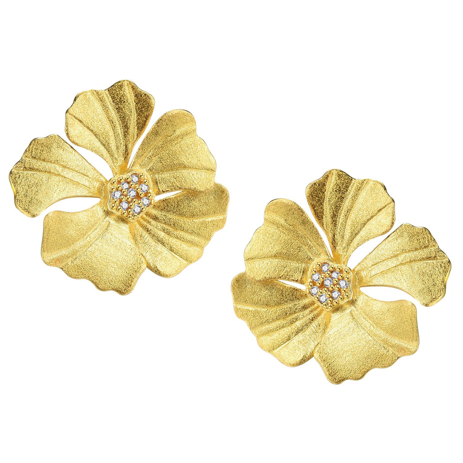 Runde Perlé Paar Ohrstecker blühende Pfingstrose, handgefertigte Ohrringe, günstig online kaufen