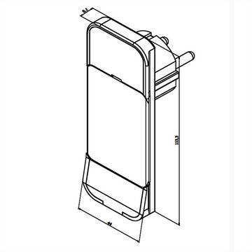 Bachmann SmartPlug Flachstecker Steckdosenleiste (Kabellänge 1.6 m), mit 3x Schutzkontakt Steckdosenleiste