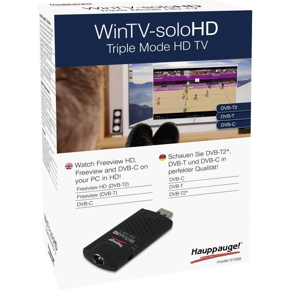 HAUPPAUGE Streaming-Stick USB-TV-Stick 29372C, mit DVB-T Antenne, mit Fernbedienung, Aufnahmefunktion