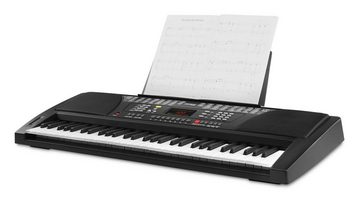 FunKey Home Keyboard FK-61 - 61 Tasten Einsteiger-Keyboard, (Schüler-Set, 4 tlg., inkl. Keyboardständer, Keyboardbank und Schule), Begleitautomatik mit 100 Rhythmen