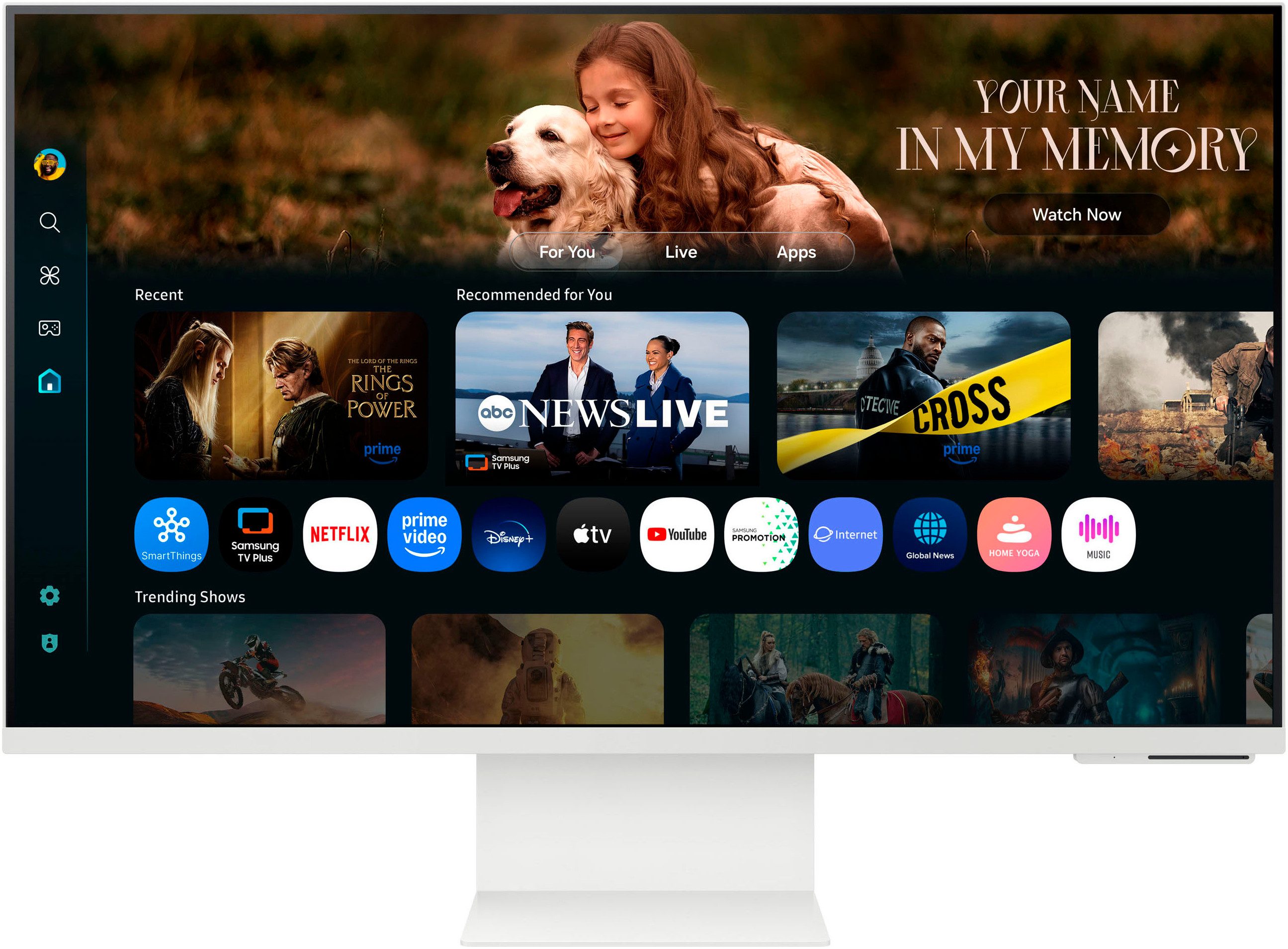 Samsung S32FM801UU Smart Monitor (80 cm/32 ", 3840 x 2160 px, 4K Ultra HD, 4 ms Reaktionszeit, 60 Hz, VA LED)