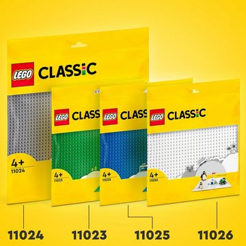 LEGO® Konstruktionsspielsteine Grüne Bauplatte (11023), LEGO® Classic, (1 St), Made in Europe