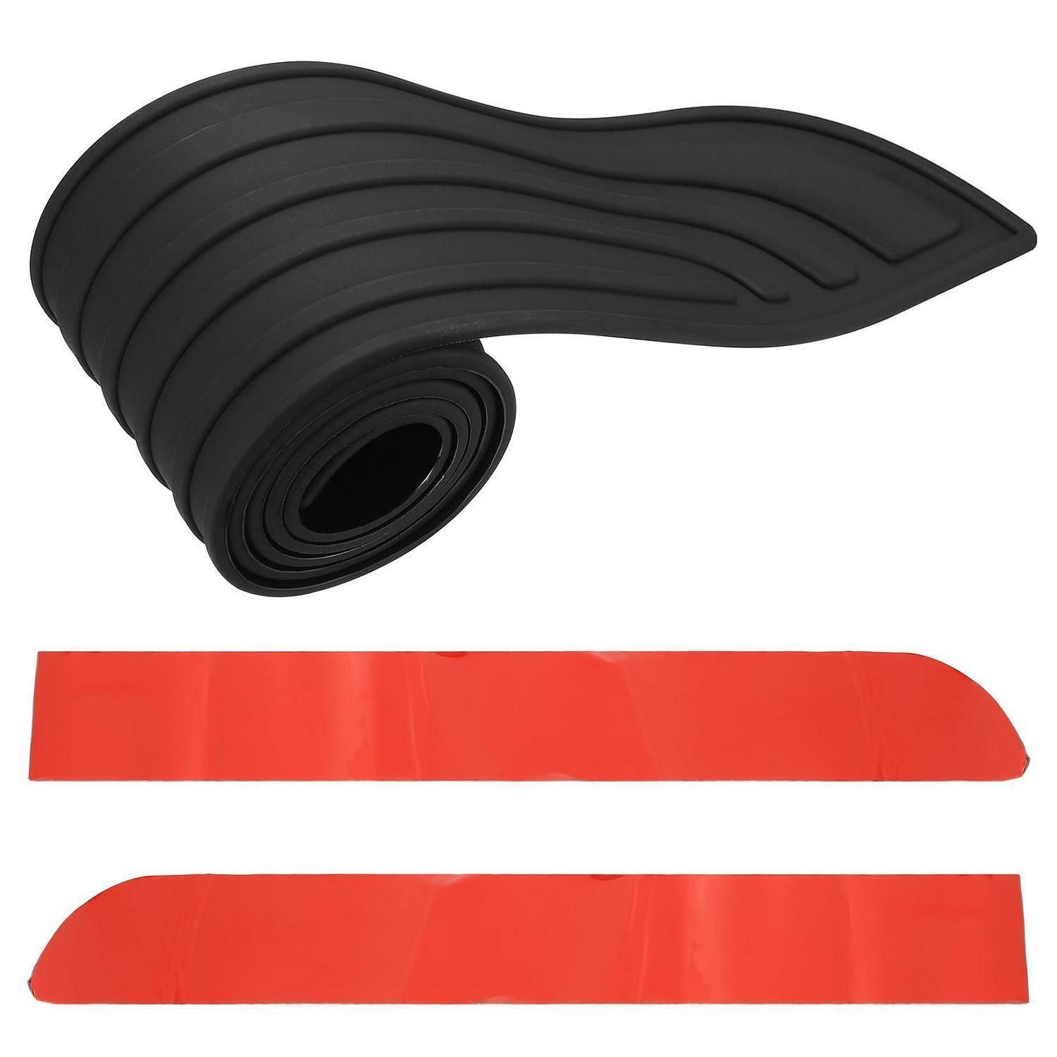 LuxusKollektion Ladekantenschutz Stoßstangenschutz selbstklebend 104 x 9 cm Ladekantenschutz Schwarz