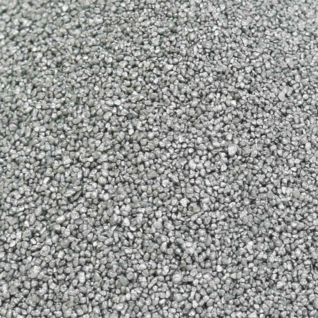 Viana Dekosand Farbsand 0,5mm Silber 2kg Dekosand Bastelsand