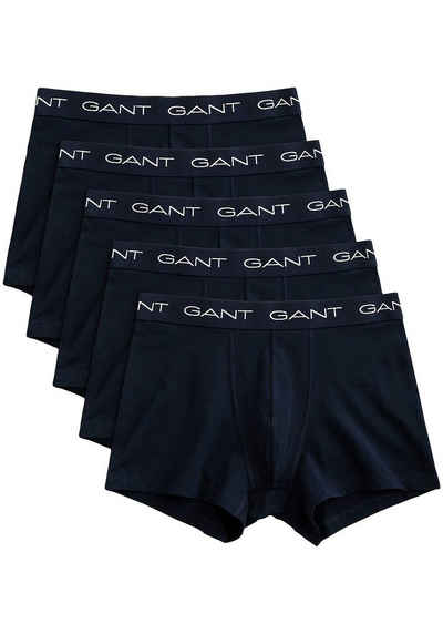 Gant Boxershorts TRUNK 5-PACK (Packung, 5-St., 5) mit elastischem GANT-Logobund