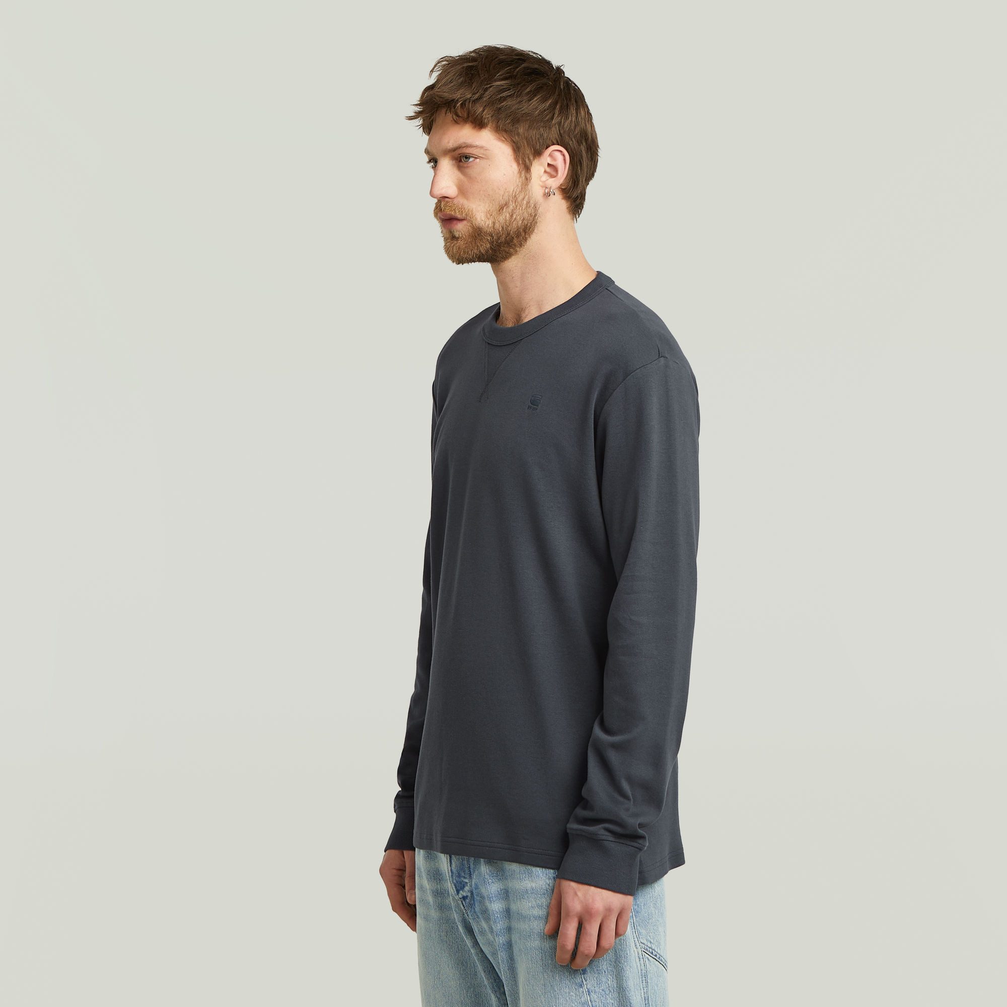 G-STAR Longsleeve Nifous R mit geripptem günstig online kaufen
