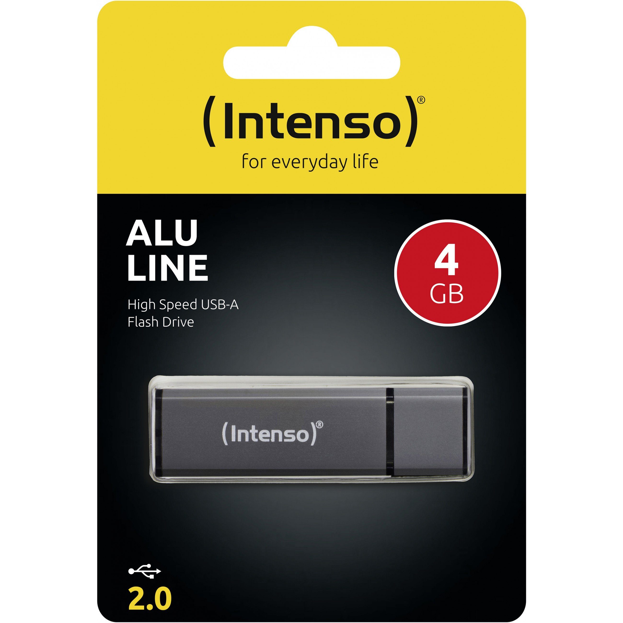 INTENSO USB-Drive 2.0 Alu Line 4 GB anthrazit USB-Stick
