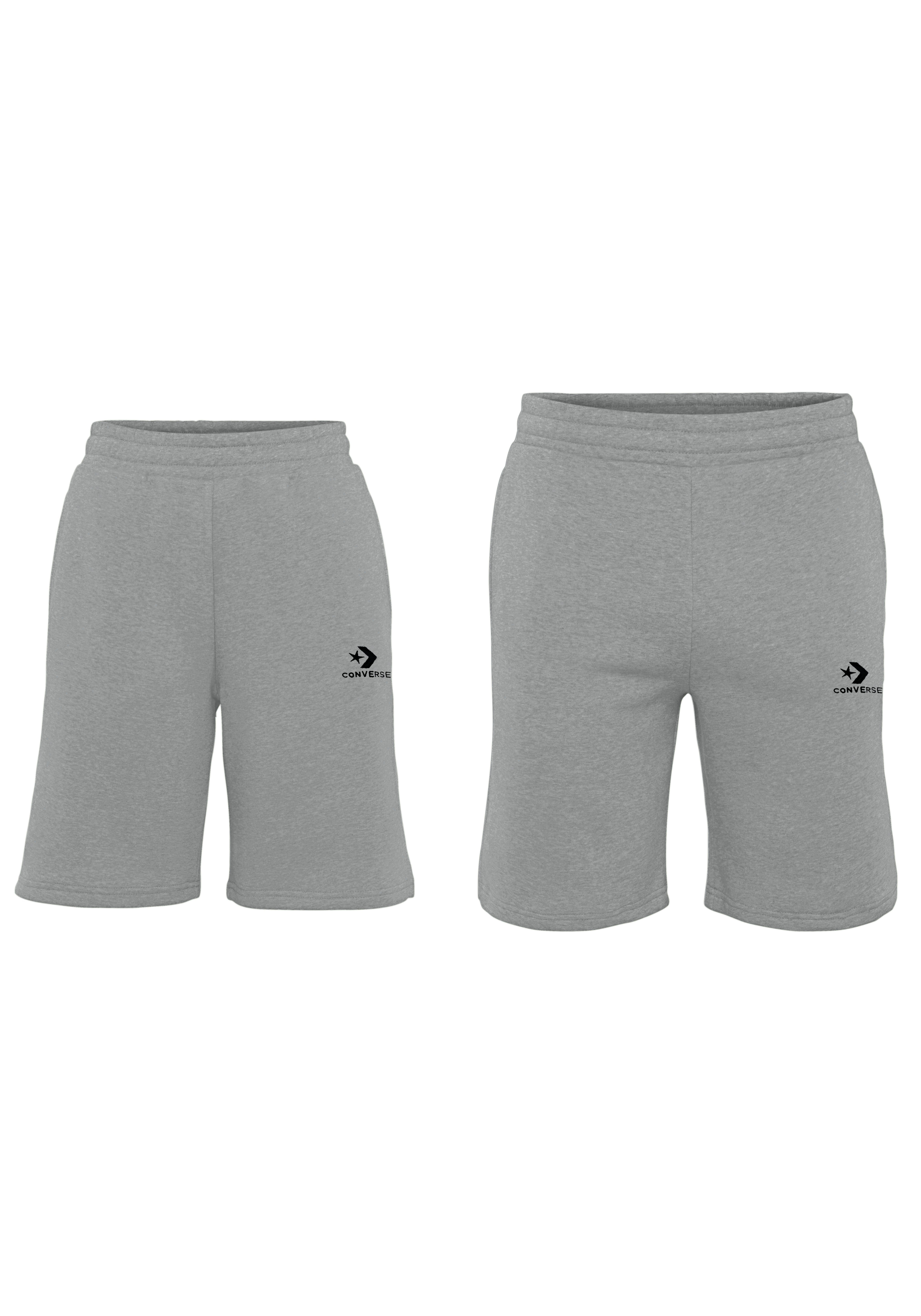 Converse Sweatshorts EMBROIDERED STAR CHEVRON STANDARD-FIT FLEECE SHORT für Fitness, aus weicher Baumwollmischung, mit Eingrifftaschen