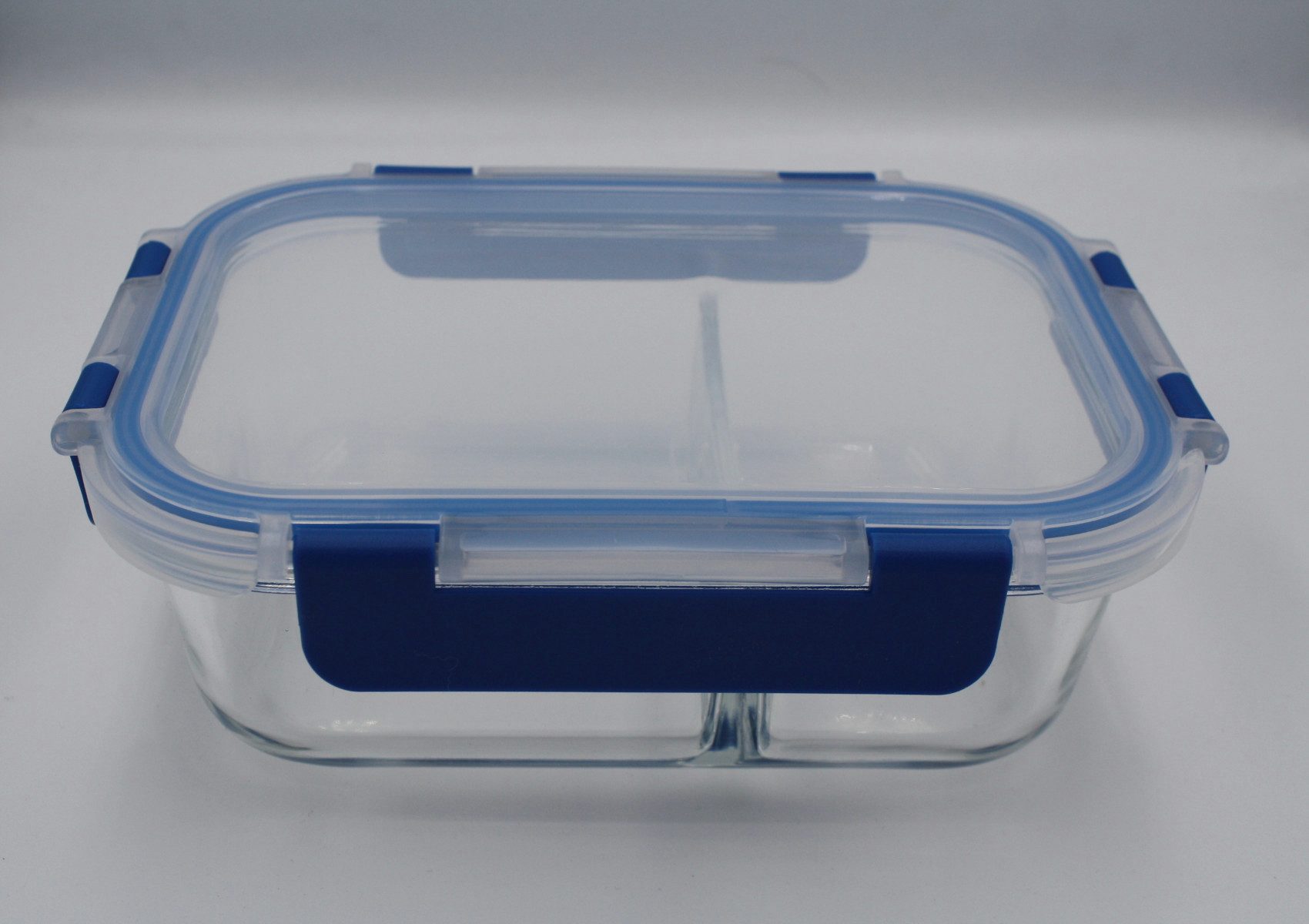 EuroStock Frischhaltedose Glas-Frischhaltedosen mit 2 Fächern inkl. Deckel