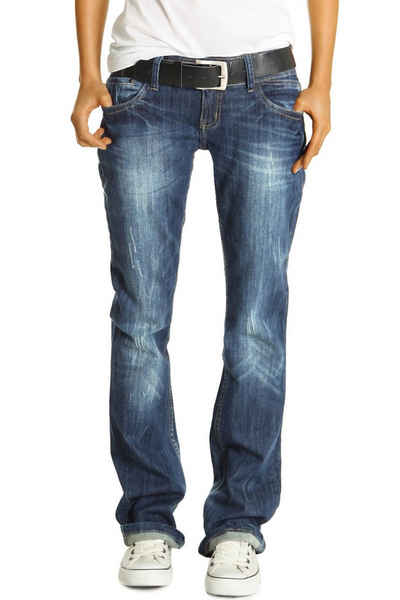 be styled Boyfriend-Jeans »Hüftjeans Boyfriend Baggy Relaxed Fit Damen Jeans - j137p« 5-Pocket Stil