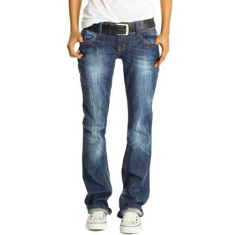 be styled Boyfriend-Jeans be styled Hüftjeans Boyfriend Baggy Relaxed Fit Damen Jeans - j137p 5-Pocket Stil