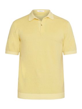 KnowledgeCotton Apparel Poloshirt Regular Two Toned Knitted Short Sleeved Polo