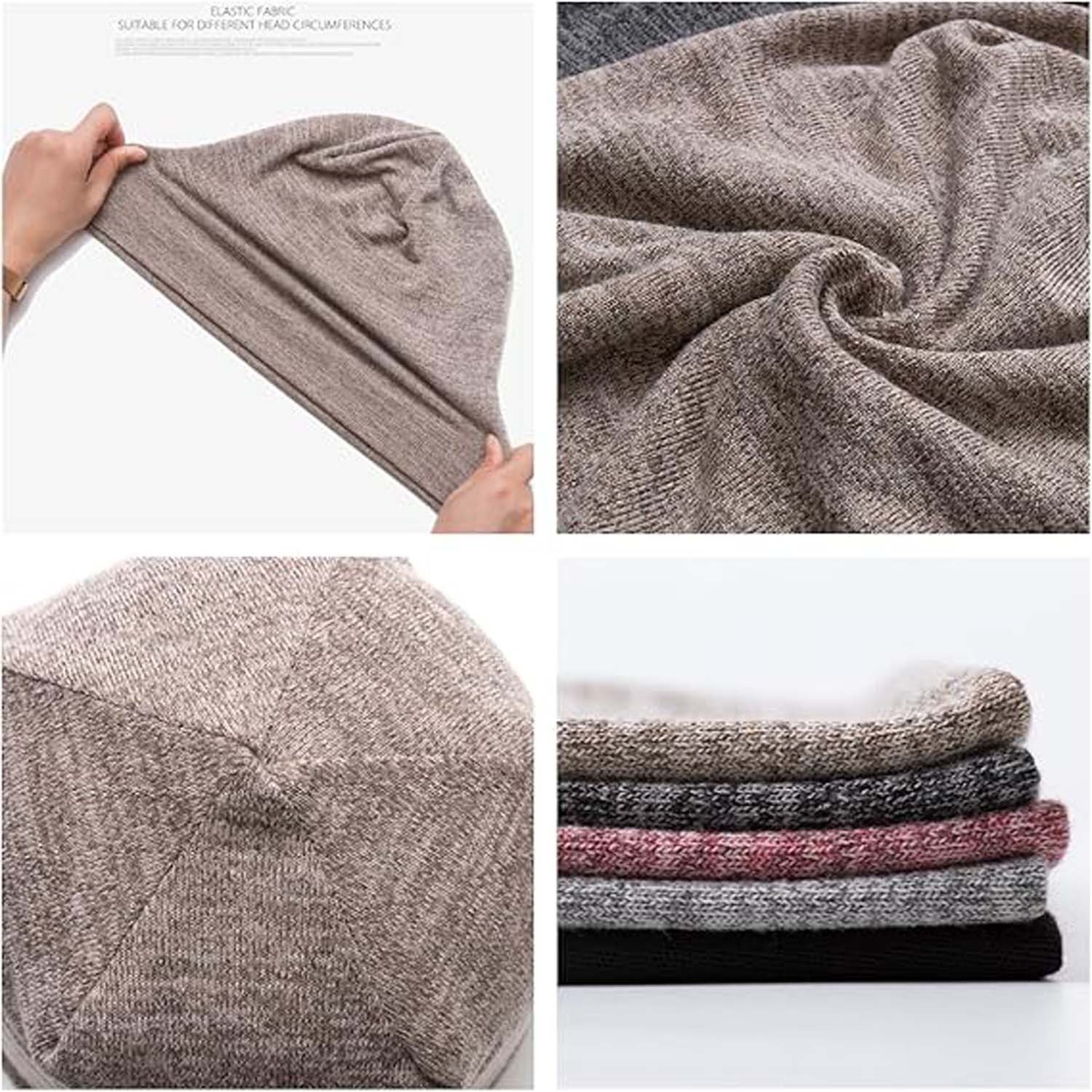 Coonoor Beanie Strickmütze - Elastische Slouch Beanie Mützen Weiche – Bild 5 von 5