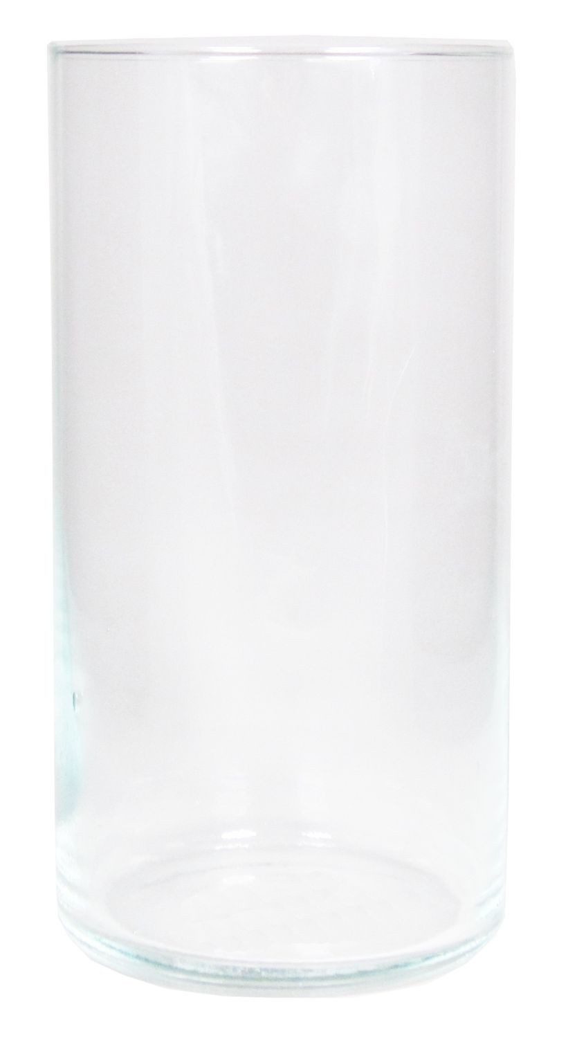INNA-Glas Dekovase Glas Vase Zylinder Sanya Ocean, transparent, 25 cm, Ø 12,5 cm