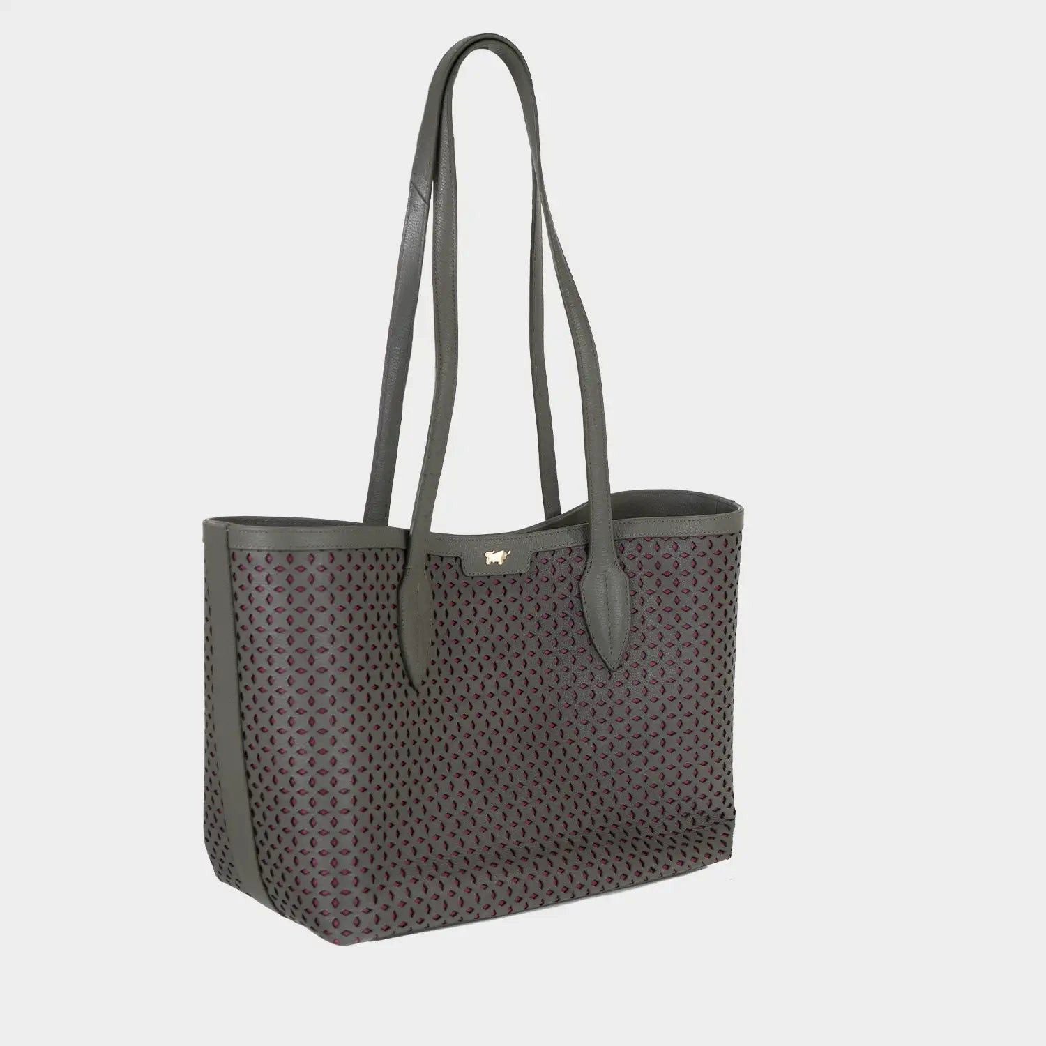 Braun Büffel Umhängetasche STELLA Shopper M olive/ pink