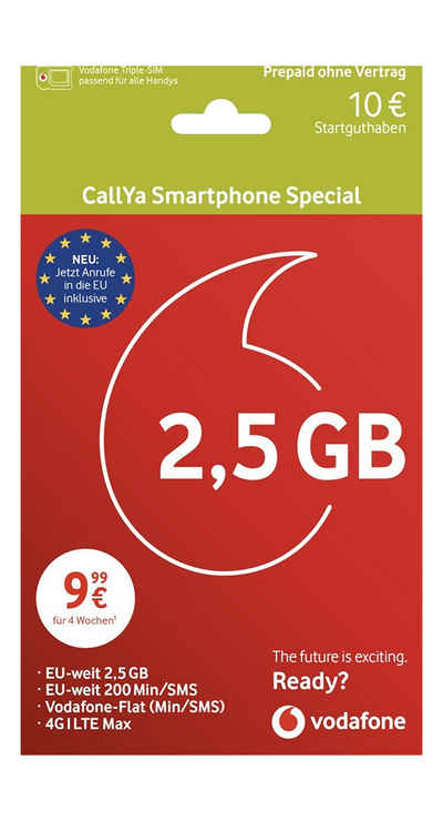 Vodafone CallYa Smartphone Special Prepaidkarte
